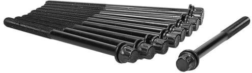 Ajusa 81027600 Head Bolt Set for Select 1999-06 BMW 320i, 323Ci, 323i, 325Ci, 325i, 325xi, 328Ci, 328i, 330Ci, 330i, 330xi, 525i, 528i, 530i, X3, X5, Z3, Z4; Set of 14