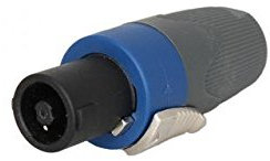 Ibiza FICHE TURNLOCK A 4 CONTACTS SPEAKON 4 CABLE