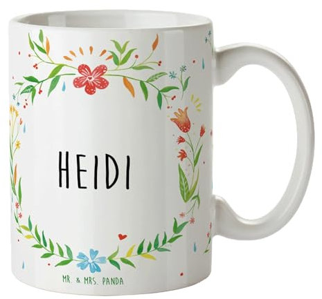 Mr. & Mrs. Panda Tasse Heidi - Geschenk, Designer Tasse, Tasse Motive, Teebecher, Büro Tasse, Kaffeetassen, Kaffeebecher