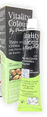 Tinte Vitality Colour Manteca de Karité 60ml. Tono Castaño Claro Rojizo Profundo