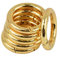 Sharplace 6 Stück Feder-Karabinerhaken Zink-Legierung-Ring Clip Handtasche Schultergurt Schlüsselbund Schlüsselbund Klettern Rucksack DIY Taschenringe Handwerk, gold