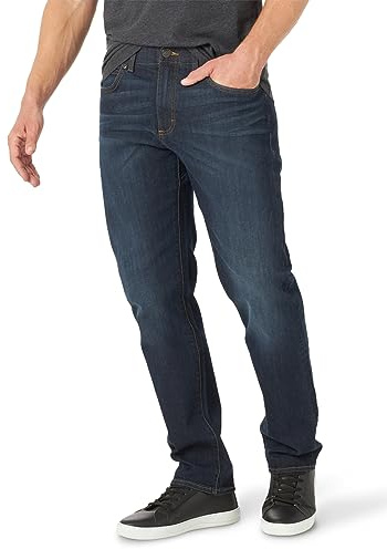 Lee Men's Extreme Motion Athletic Fit Tapered Leg Jean Blue Strike 34W x 32L