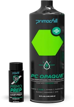PrimoChill Blickdicht – Computer-Wasserkühlung Show-Kühlmittel, solid/nicht transparent, vollständiger Schutz, fortgeschrittener Benutzer, PrimoPrep inklusive, hergestellt in den USA (907.2 g/.9L