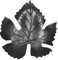 Fenau | Foglia di vite | P: 130x125 mm | Acciaio, grezzo| Ornamenti da vino in ferro battuto per inferriate/recinzioni/cantine