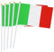 Frmarche 20 Stück Italienflagge Kleine Flagge in der Hand gehaltene Mini Flagge Italien 14 x 21 cm Mini-Banner Italien