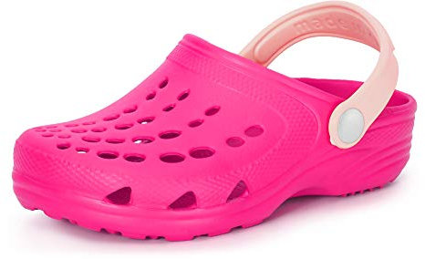 Ladeheid Clogs Bambino e Bambina in Eva LA-CA-06 (Fucsia/Rosa Cipria, 34/35 EU)