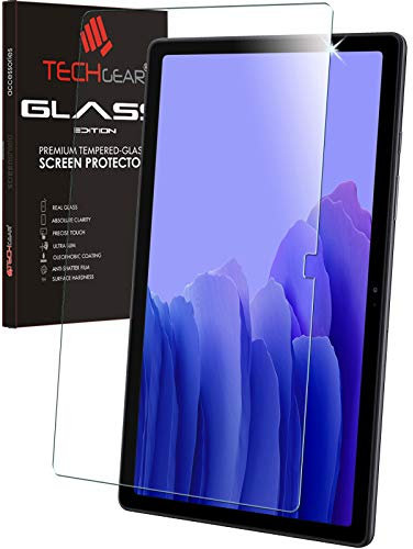 TECHGEAR Vidrio Compatible con Samsung Galaxy Tab A7 10.4 2022/2020 (SM-T500 T503 T505 T509) Protector de Pantalla Vidro Templado [Dureza 9H][Alta Definición][Resistente a los arañazos][Sin Burbuja]