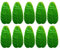Yooyg Lot de 10 feuilles de bananier artificielles, feuilles de bananier vertes, centres de table, pour la maison, la cuisine, la fête, la décoration de mariage