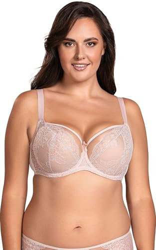 Vivisence Reggiseno Non Imbottito Elegante con Pizzo 1044, Rosa,3H
