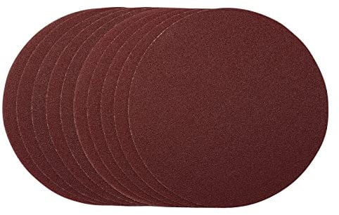 Draper 55204 Sanding Discs, 180mm, 80 Grit, Hook & Loop (Pack of 10)