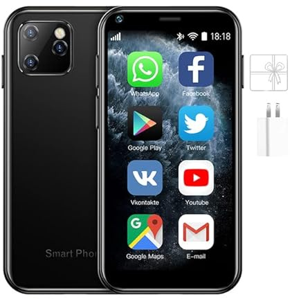 Truely Super Mini Smartphone, Soyes Xs11 sbloccato 3G Wcdma Android Telefono Cellulare 2.5'' Touch Screen 1Gb RAM 8Gb Rom Dual Sim Wifi Bluetooth Hotspot Scheda Ultra Sottile Telefono Cellulare Tasca