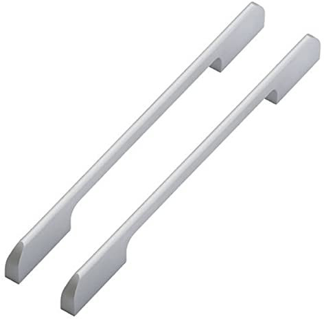 2 piezas Tiradores Armarios y Cajones Vintage, Infantiles Inox, Cocina y Muebles Baño Tiradores Puerta Corredera Plateados (320mm)