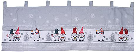 Weihnachtsgardine LED Gardine Weihnachten Scheibengardine X-Mas beleuchtet Fenstergardine 45x120cm vers. Modelle, Gardinen:Modell 6