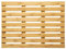 H HANSEL HOME Alfombra Baño Bambú Natural, Alfombra de Ducha, Baño SPA, Rectangular 68 x 2 x 50 cm, Beige
