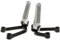Riloer Accessoires de VTT universels, support de pédale arrière pour moto cross-country, pédales pour repose-pieds arrière passager