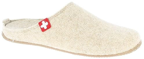 Living Kitzbühel - Filz - Schweizer Kreuz - Pantoffeln (36 EU Camel)