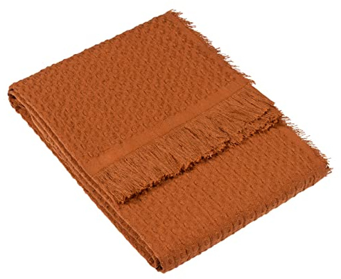 Yard Abel Waffle Throw (Pecan, 130 x 180 cm)