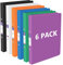 Ringbuch A4,6 Stück A4 Ringordner Kartonordner Mit 2 Ringen 25 mm Rückenbreite Für 100 Blatt,A4 Ringordner Ringbuch für Schule,Zuhause,Studium & Haushalt