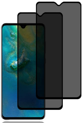 BCHKLAI Protector Pantalla de Privacidad para Huawei Mate 20 [2 Piezas] | Cristal Vidrio Templado Antiespia, Dureza 9H, Sin Burbujas, Anti-Rasguños, Anti-Espía Protector Pantalla para Huawei Mate 20