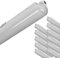 Proventa LED Feuchtraumleuchte 120cm IP65 – Neutralweiß 18W & 2500lm – Feuchtraumlampe für Garage, Werkstatt, Keller, Carport – LED Wannenleuchte 120cm mit festem Leuchtmittel, Pack - [Energy Class D]
