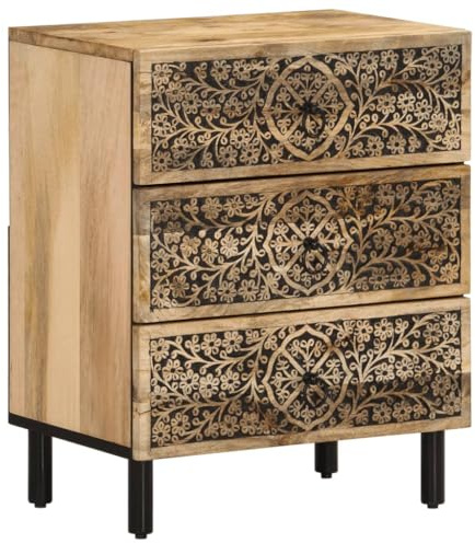 vidaXL Nachttisch 50x33x60 cm Massivholz Mango