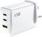 65W USB C Fast Charger, 3 Port PD Power Adapter, Multiport Mains QC USB A Wall Charger, Type C UK Plug for iPhone 15 14 13 12 11 Pro Max XS SE, Samsung S23, iPad