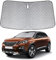 Opaltool Parasol Coche Delantero Plegable Repuesto para Peugeot 3008 2016-2024, Coche Sol Sombra Bloquea los Rayos UV en el Interior del Parasol Protector