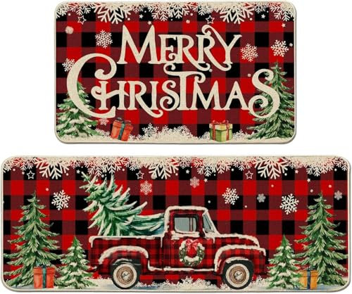 Weihnachtsdeko Innen Küchenteppich Weihnachtsteppich Weihnachten Außen Deko Wohnzimmer Christmas Decorations Weinachtsdekorationen Weihnachts Teppich Läufer Küchenläufer Küche Weihnacht Dekoration Rot