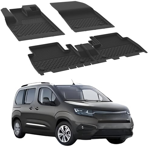 Sahler Fußmatten Automatten kompatibel mit Toyota Proace City 2020-2026 | 4.5D Premium TPE Gummi Antirutsch Gummimatten Wasserdicht Car Auto Matte Schwarz