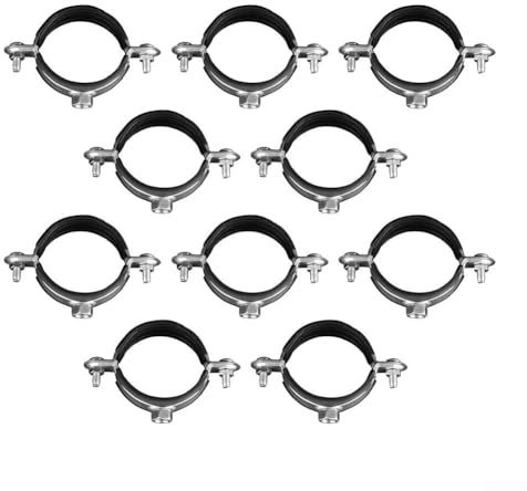 Robuste PVC-Metall-Rohrschellen, 10-teiliges Set für verbesserte Unterstützung in Wasserversorgungssystemen (M6#20)