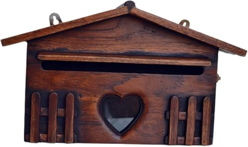 Moderner Zustellungsbriefkasten, Villa-Außenbriefkasten, Holzbriefkasten für den Haus-Express-Dokumentenempfang, wandmontierte Briefkästen, Briefpost für den Außenbereich