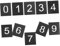 ROMISBABA 1 Set Adressschild Vorlage Große Zahlenschablonen Gehwegschablonen Nummernschild Schablone Nummernvorlagen Bordstein Schablonen Set Nummern Briefkastenschilder 0–9