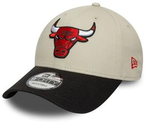 New Era Contrast Patch 9Forty Adjustable Cap Chicago Bulls Beige Schwarz, Size:OneSize
