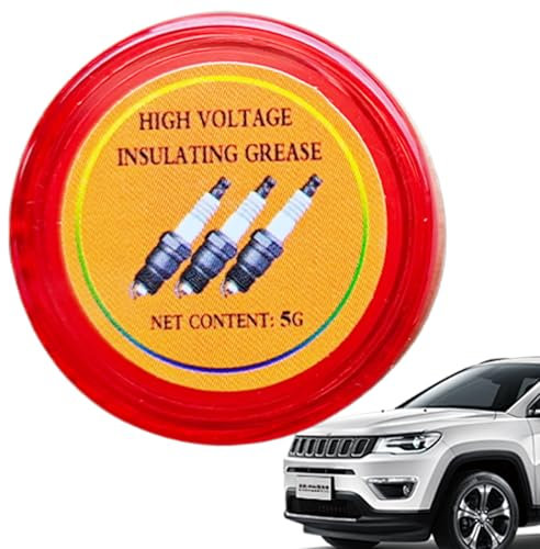 Bajbumgn Graisse Silicone Diélectrique, Graisse Silicone pour Connecteurs Électriques, Lubrifiant Isolant Haute Tension 5g pour Marine, Automobile, Roulements, Joints Toriques, Bornes de Batterie et