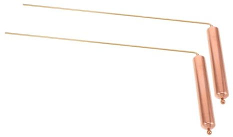 VICASKY 2 pièces Baguettes Radiesthésie Cuivre Pur Haute Précision pour Détection Eau Or et Chasse Fantômes Multifonctionnelles et Fiables