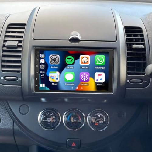 7 Inch Android 15 Car Stereo for Nissan Note 2006-2013 2 Din Car Radio | Wireless CarPlay & Android Auto 2GB RAM 32GB ROM Bluetooth Radio w/Touchscreen GPS Navi FM RDS EQ SWC Backup Camera