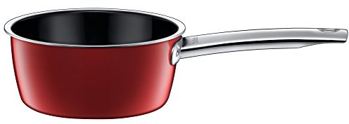 Silit Vitaliano Rosso Stielkasserolle 16cm ohne Deckel, Kochtopf klein 1,3l, Milchtopf Induktion, Silargan Funktionskeramik, rot