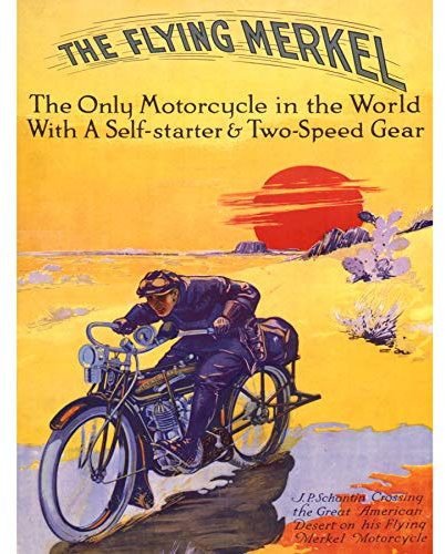 Wee Blue Coo Prints TRAVEL Transport Flying Merkel Motorbike Motorcycle New FINE Art Print Poster Picture 30x40 CMS Reise Fliegend Fahrrad Kunstdruck Bild