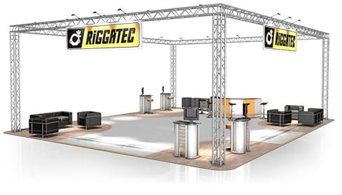 Naxpro-Truss Messestand FD 34-12 x 1,2 x 0,45 m (LxBxH) - 120 m², Aluminium, Silber