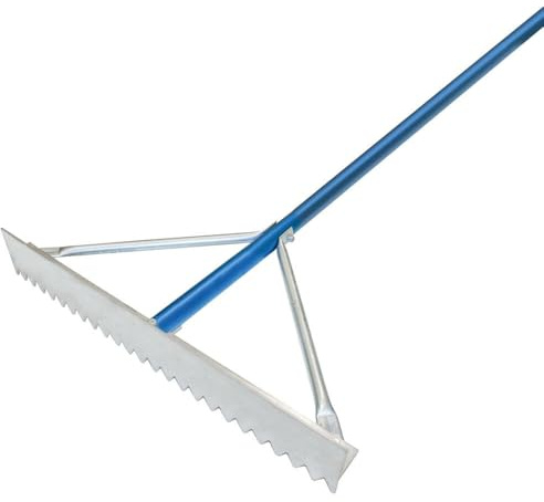 Kraft Tool Asphalt Rake,Magnesium,31 Tines,7 ft. GG625 - 1 Each