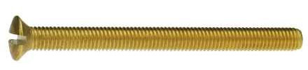 Reidl Linsenkopfschrauben mit Schlitz 5 x 80 mm DIN 964 Messing blank 10 Stück