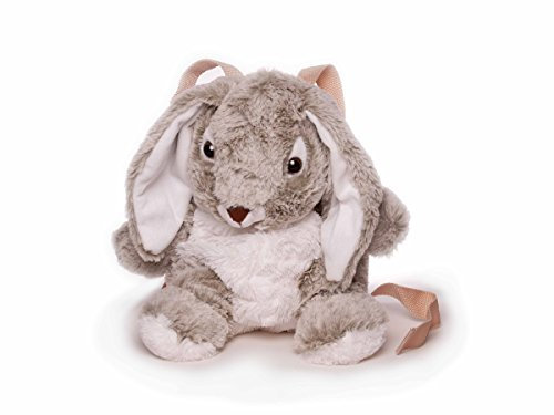 Teddys Rothenburg Hasenrucksack 35 cm grau Plüschrucksack