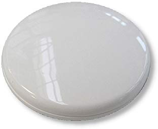 Magnetgriff für Flächenvorhänge, Gardinenmagnet, Raffmagnet für Gardinen, Ø 45mm, weiß