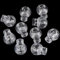 Spring Cord Lock,Saim Clear Frost Round Ball Cord Locks Toggles End Plastic Stop Sliding Cord Fastener Single Hole for Camping Hiking Sports Shoelace Replacement Backpacks 60 Pcs (White, 60 Pcs)