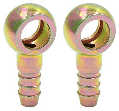 X AUTOHAUX 8 mm ID-Schlauch, 12 mm, Banjo-Anschluss für Motorrad, Auto, Kraftstoffleitung, 2 Stück