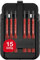 Wiha Juego de bits slimBit electric TORX®, TORX PLUS®, dde 15 unid., incl. cajas de slimBits y clip (43161)