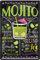 schilderkreis24 - Blechschilder Cocktail Rezept Mojito Deko Metallschild Schild für alle Bar Theke oder Pub Besitzer Geschenk zum Geburtstag oder Weihnachten 20x30 cm