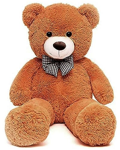 SNOWOLF 110cm XXL Teddybär Riesen Weiches Spielzeug groß Stofftier Plüschtier Plüschbär Kuschelbär Teddy Bär Geschenk (1.1m, Dunkelbraun)