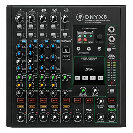Mackie Onyx Series, 8-Channel Premium Analog Mixer with Multi-Track USB (Onyx8)
