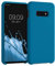 kwmobile Hülle kompatibel mit Samsung Galaxy S10e Hülle - Silikon Handy Case - Handyhülle weiche Oberfläche - kabelloses Laden - Karibikblau